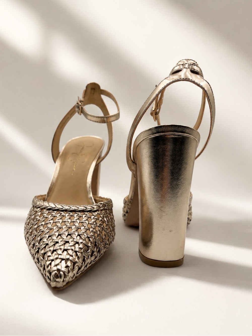 Jessica Simpson • Nariro Ankle Strap Pump in Champagne • Size 10